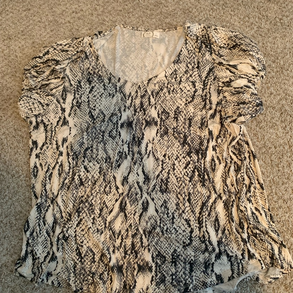 Snake skin top